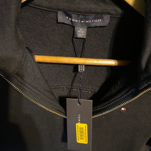 Tommy Hilfiger Half Zip Pullover Funnel Neck Sweater Women Size XS - Picture 6 of 10